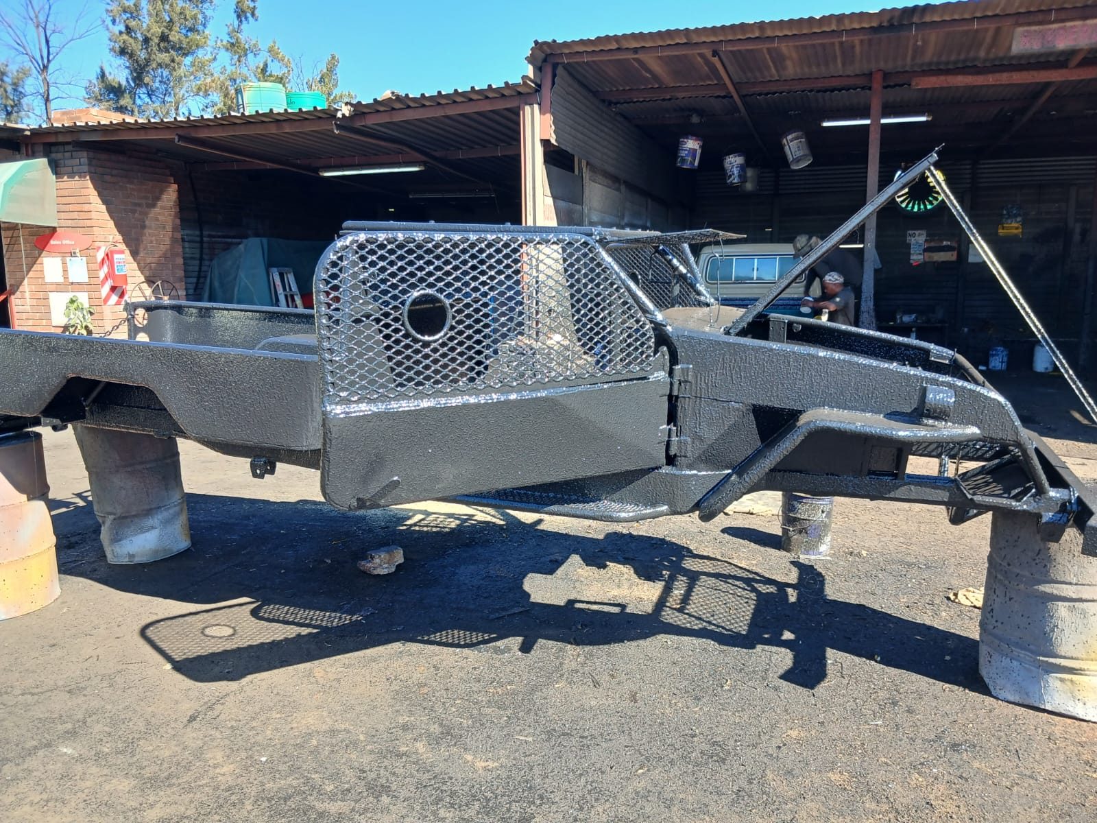 Underground mining vehicle body, finished