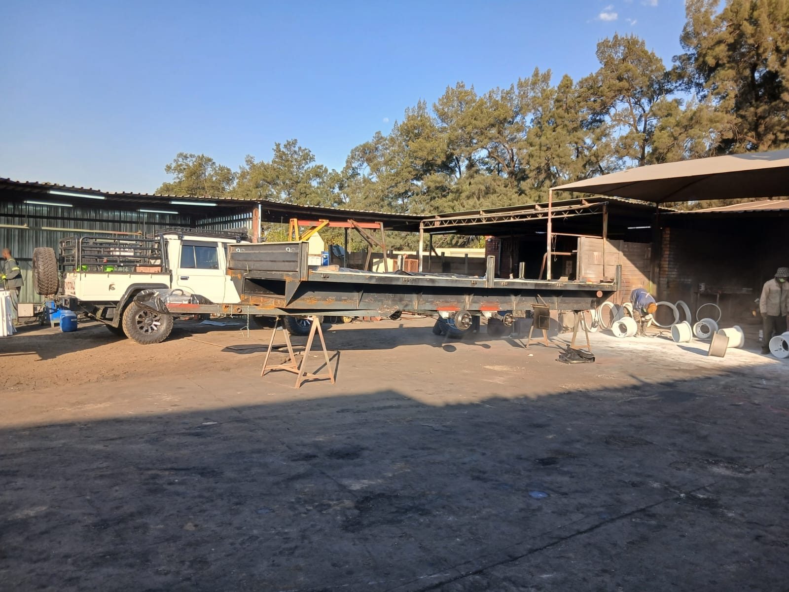 Flatdeck dropside trailer