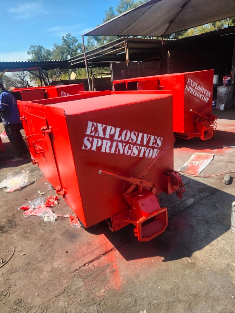 Explosives magazine boxes